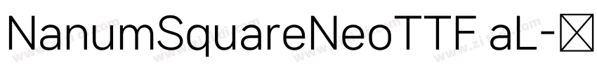 NanumSquareNeoTTF aL字体转换